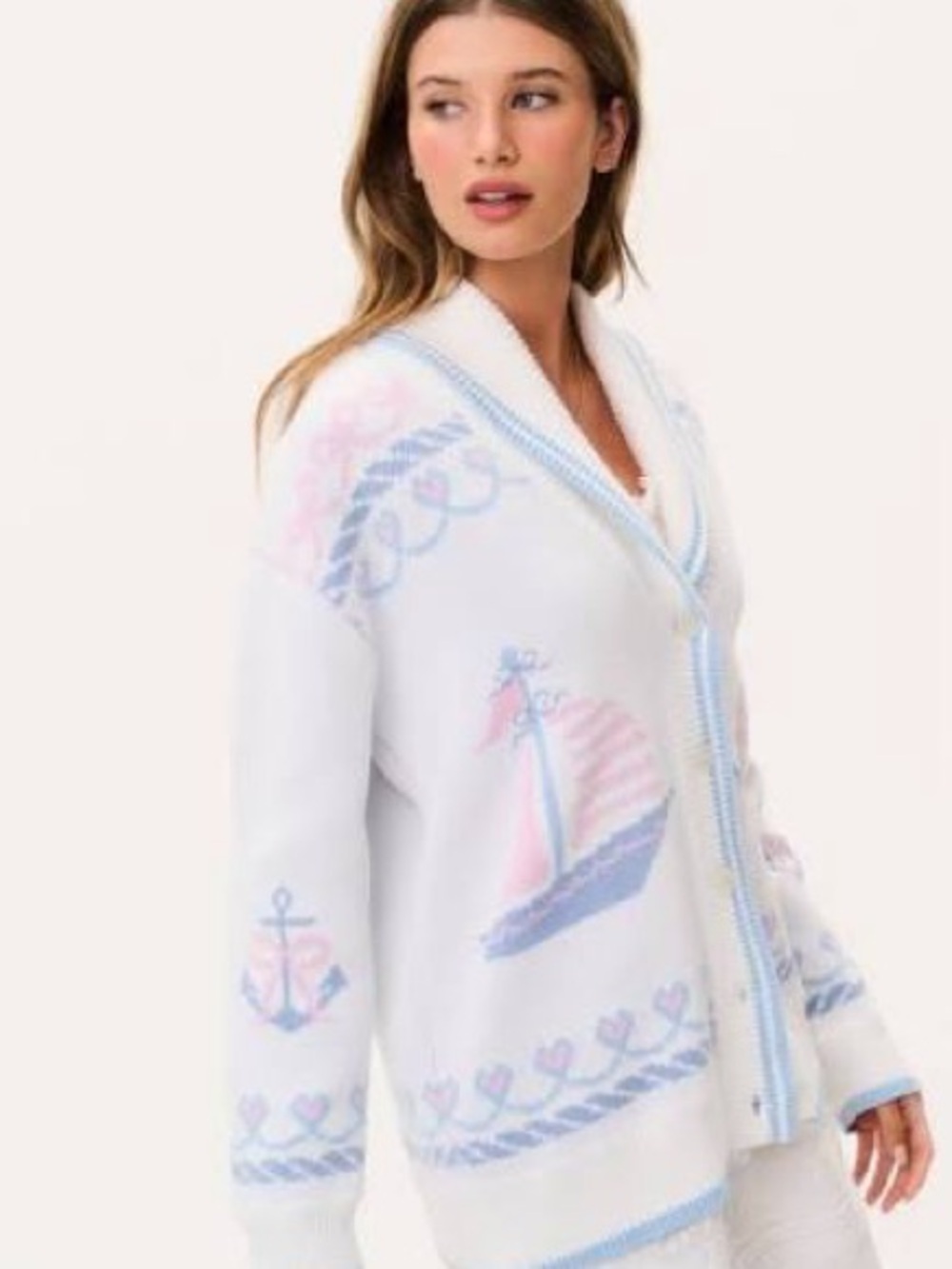 LoveShackFancy Yacht Club Cardigan